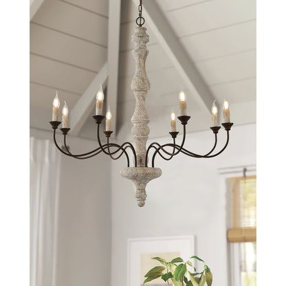 Ophelia 8-Light Candle Chandelier
