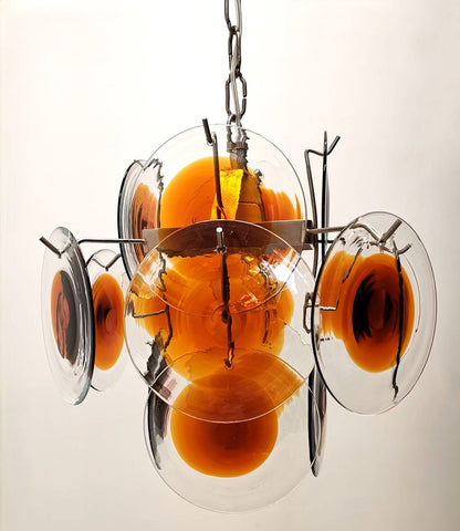 Mazzega Vistosi Murano Chandelier