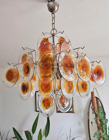 Mazzega Vistosi Murano Chandelier