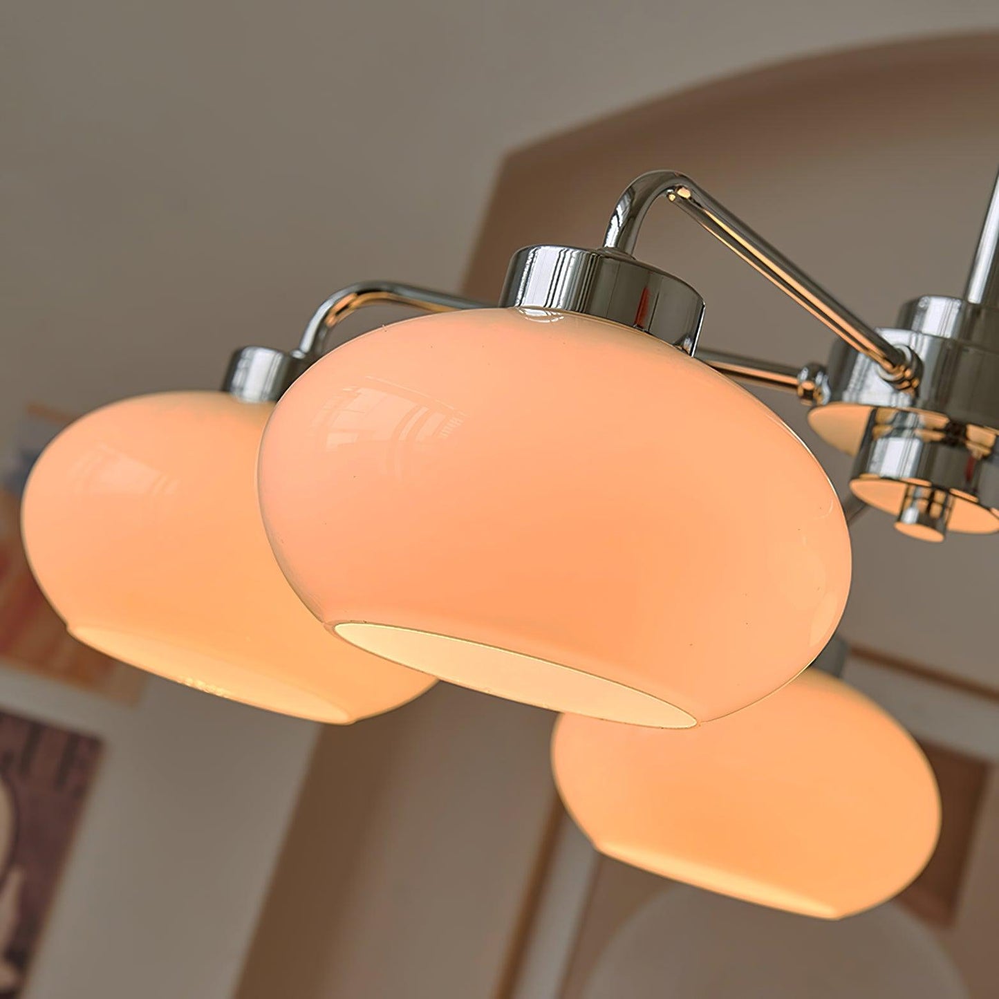 Oval Persimmon Chandelier