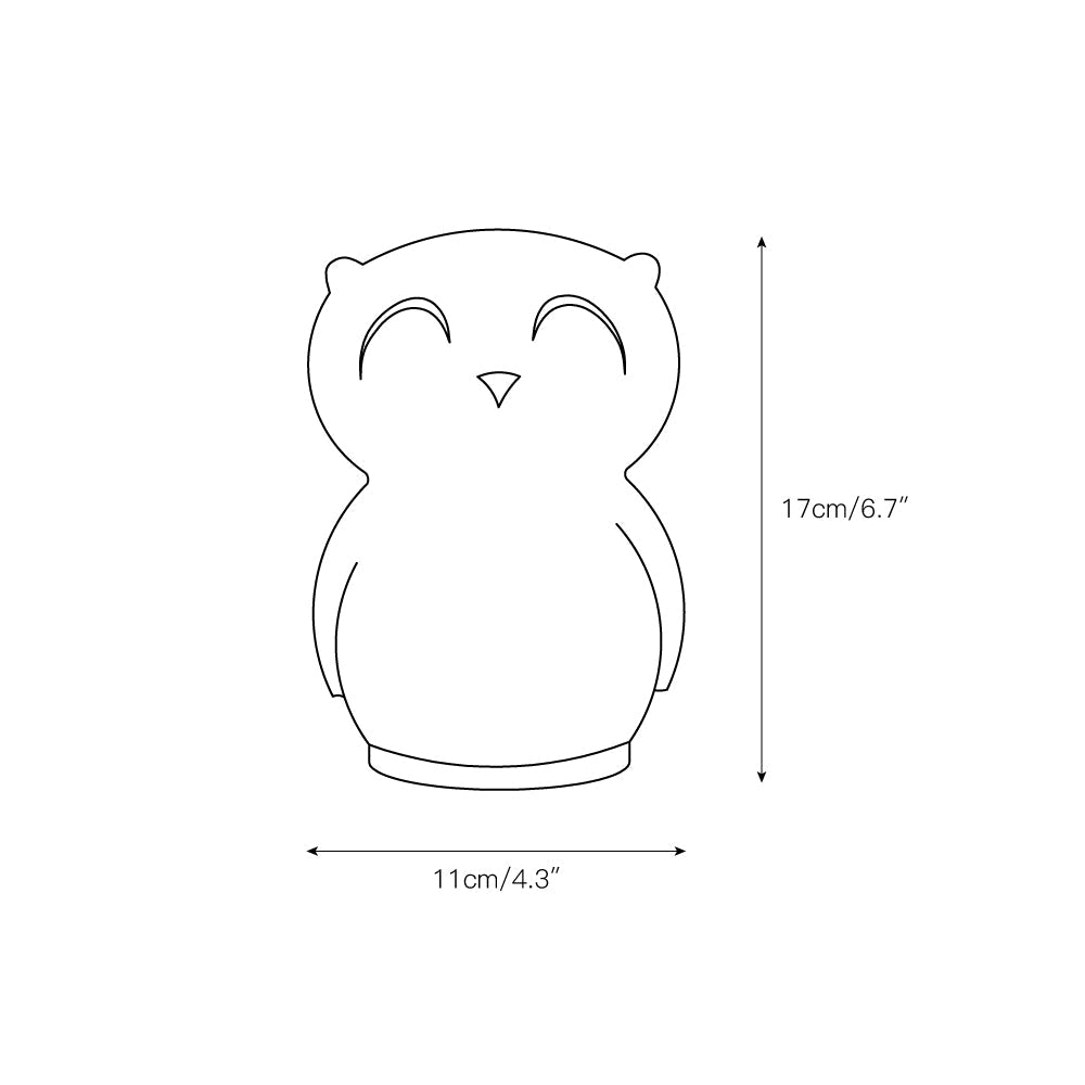 Owl Timing Night Light (built-in battery)
