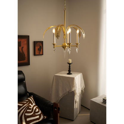 Palm Frond Chandelier