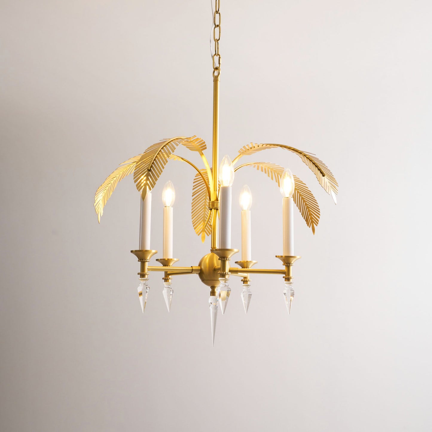 Palm Frond Chandelier