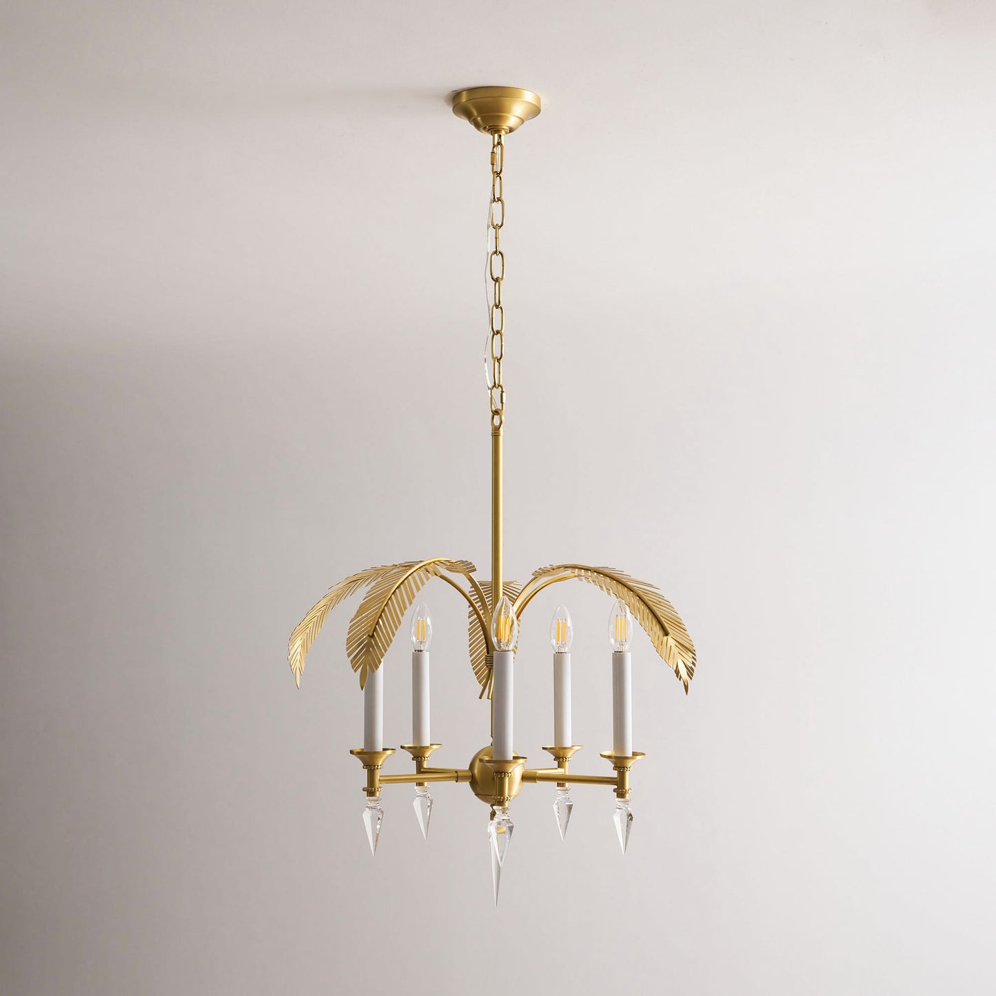 Palm Frond Chandelier