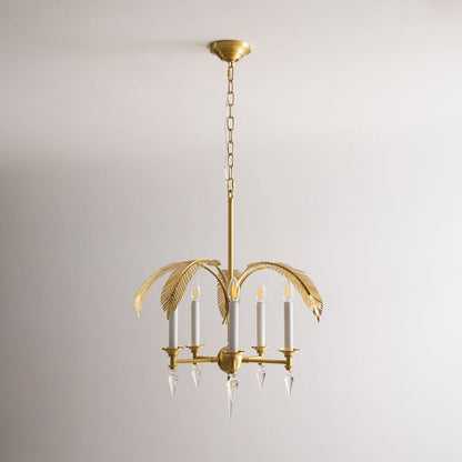 Palm Frond Chandelier