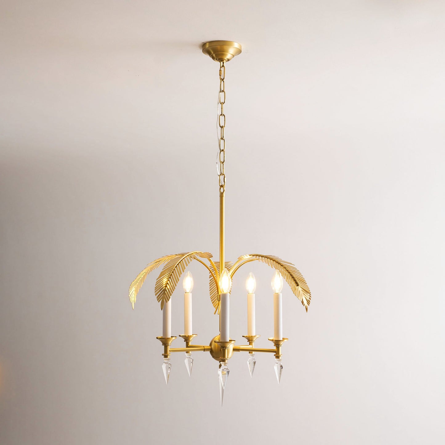 Palm Frond Chandelier
