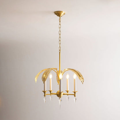 Palm Frond Chandelier