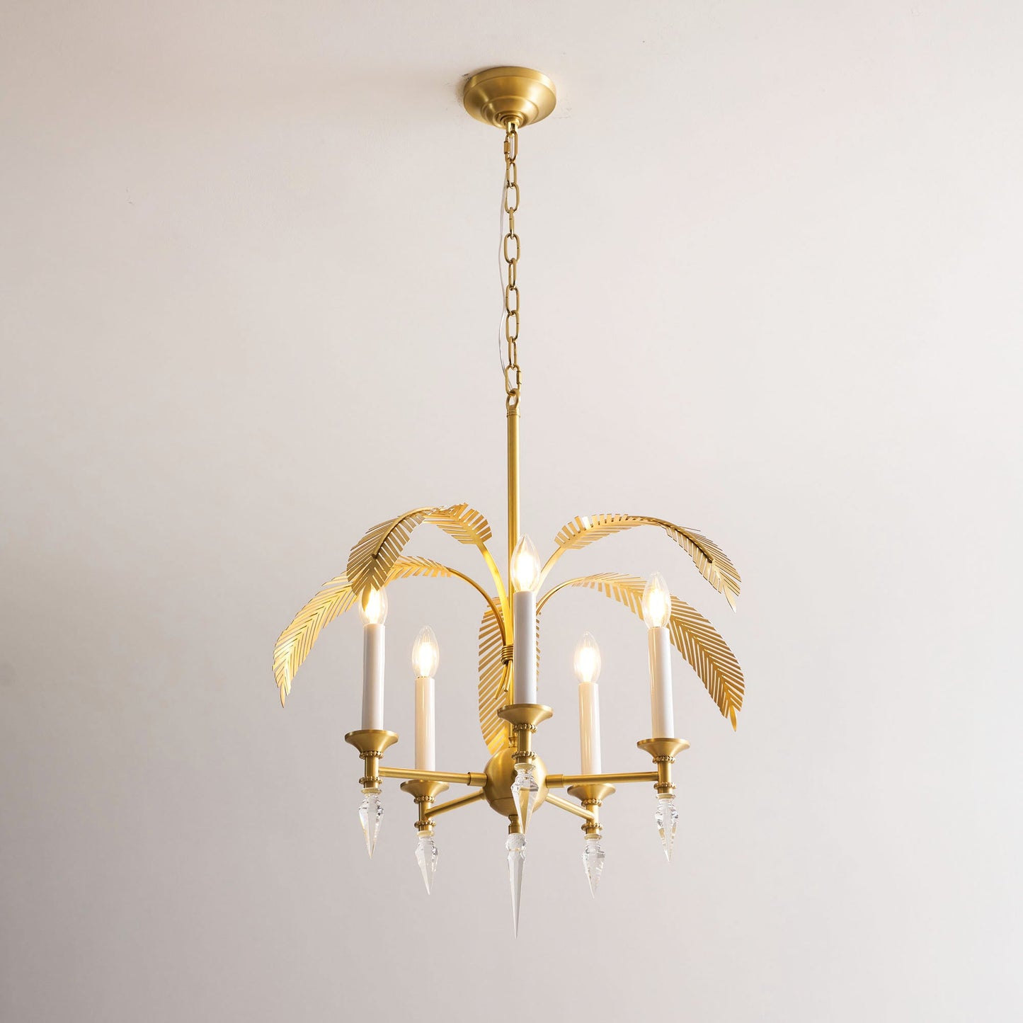 Palm Frond Chandelier