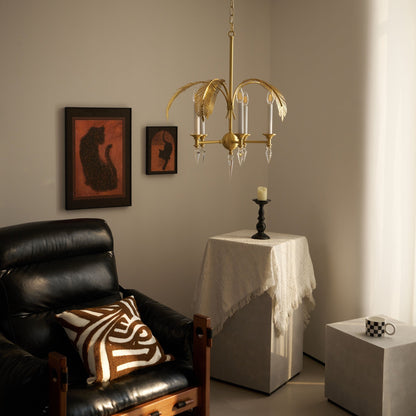 Palm Frond Chandelier