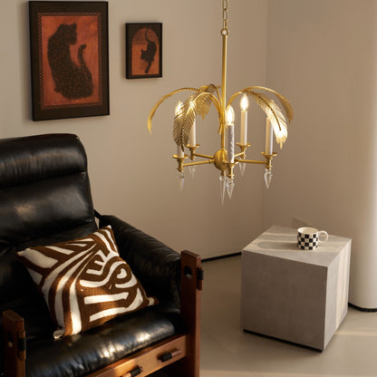 Palm Frond Chandelier