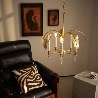Palm Frond Chandelier