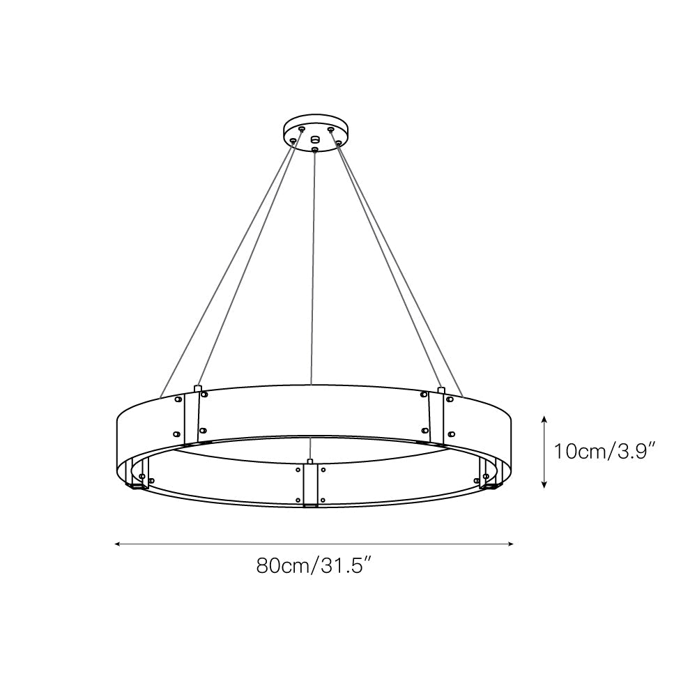 Parallel Ring Chandelier