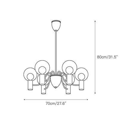 Patricia Glass Chandelier