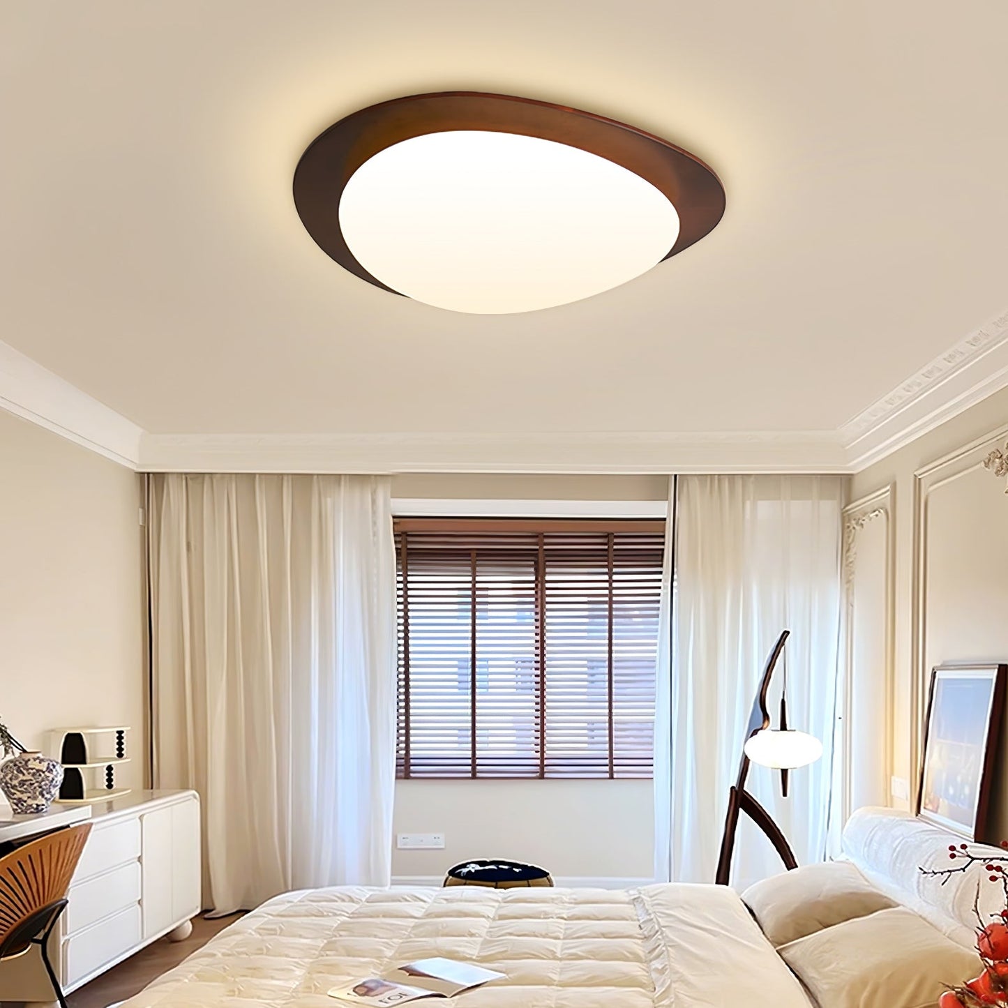 Pebble Wooden Ceiling Light