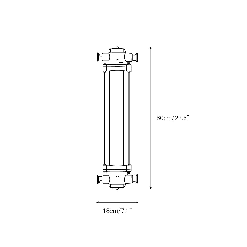 Pillar Offset Wall Lamp