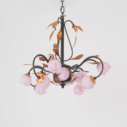 Pink Tulip Chandelier