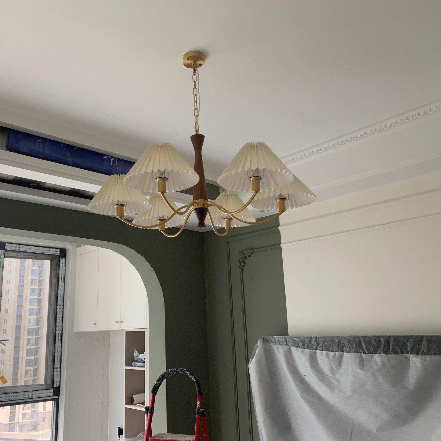 Pleated Chandelier