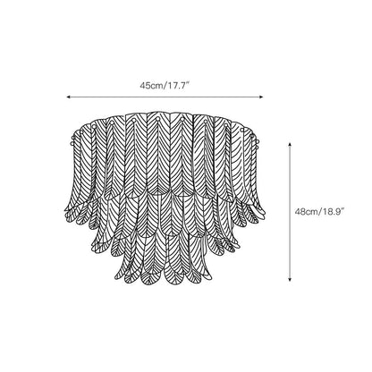 Plume Glass Ceiling Light