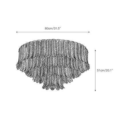 Plume Glass Ceiling Light