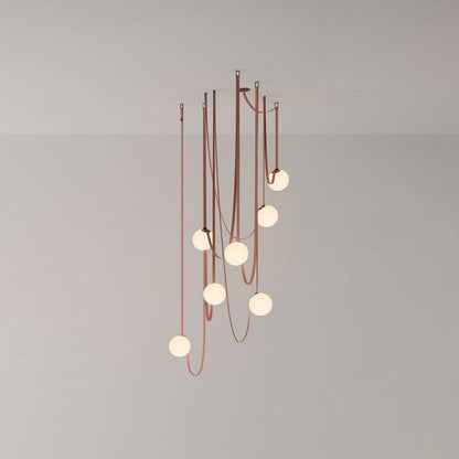 Multiple Belt Art Pendant Light