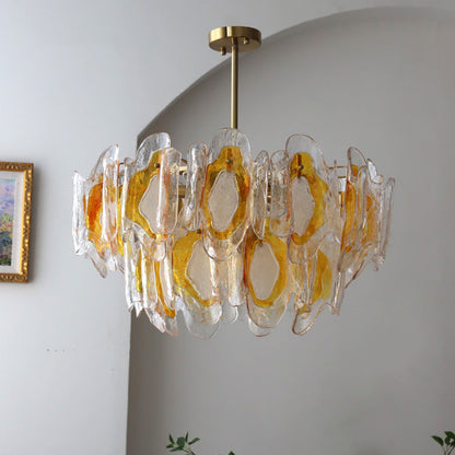 Poliedro Murano Glass Chandelier