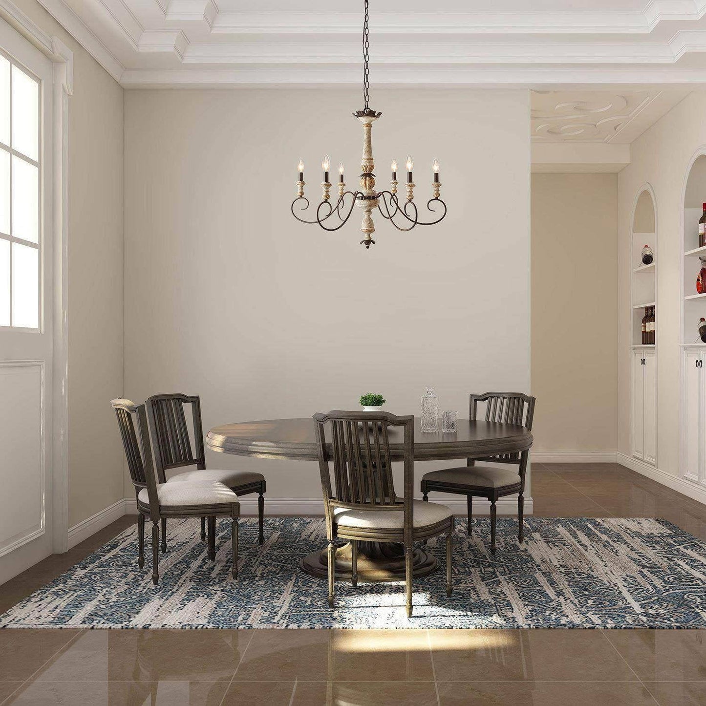 Poppe Wooden Chandelier