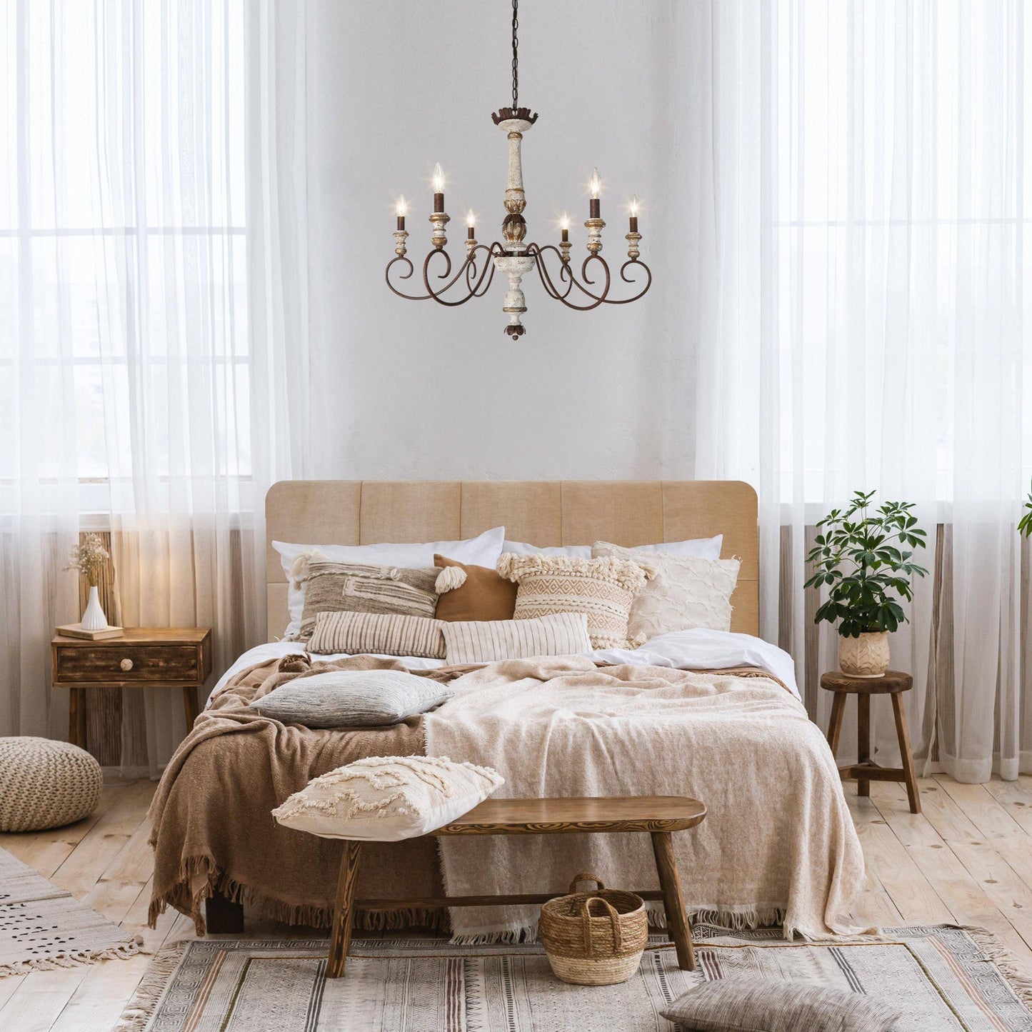 Poppe Wooden Chandelier