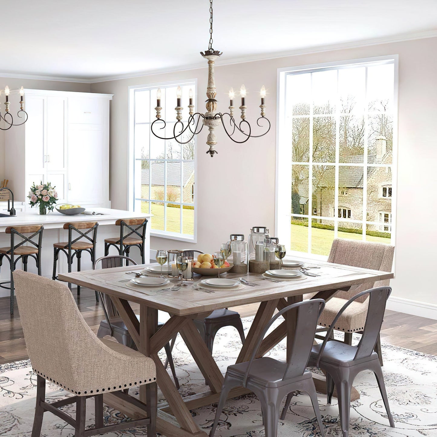 Poppe Wooden Chandelier