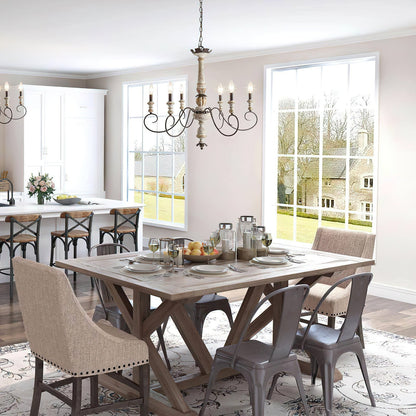 Poppe Wooden Chandelier
