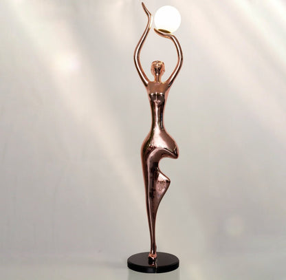 Pose Yoga Sculpture Floor Lamp