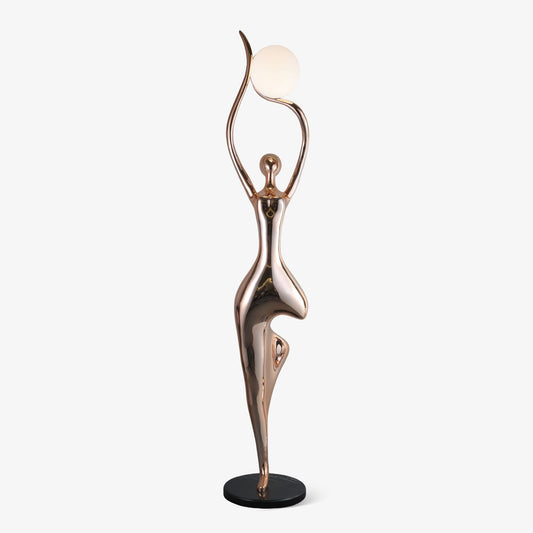 Pose Yoga Sculpture Floor Lamp