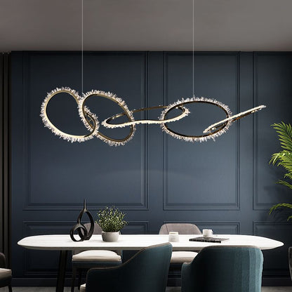 Primary Crystal 5 Rings Chandelier