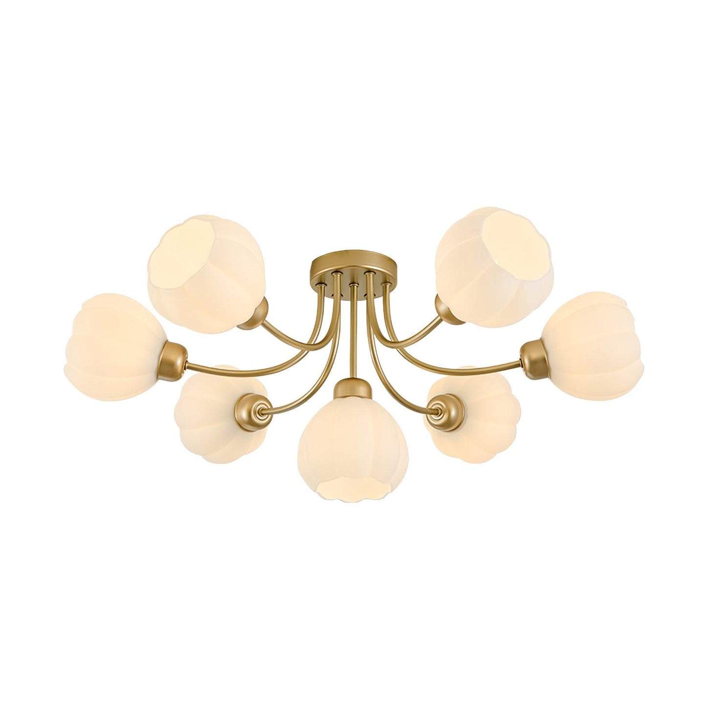 Pumpkin Brass Ceiling Lamp