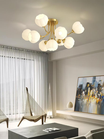 Pumpkin Brass Ceiling Lamp