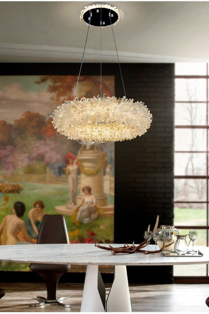 Quartz Crystal Chandelier