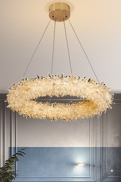 Quartz Crystal Chandelier