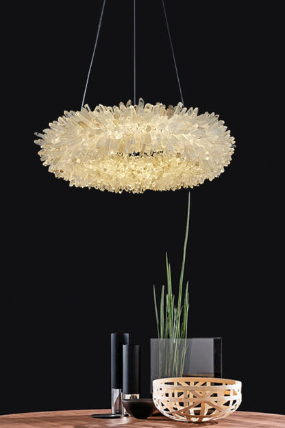 Quartz Crystal Chandelier