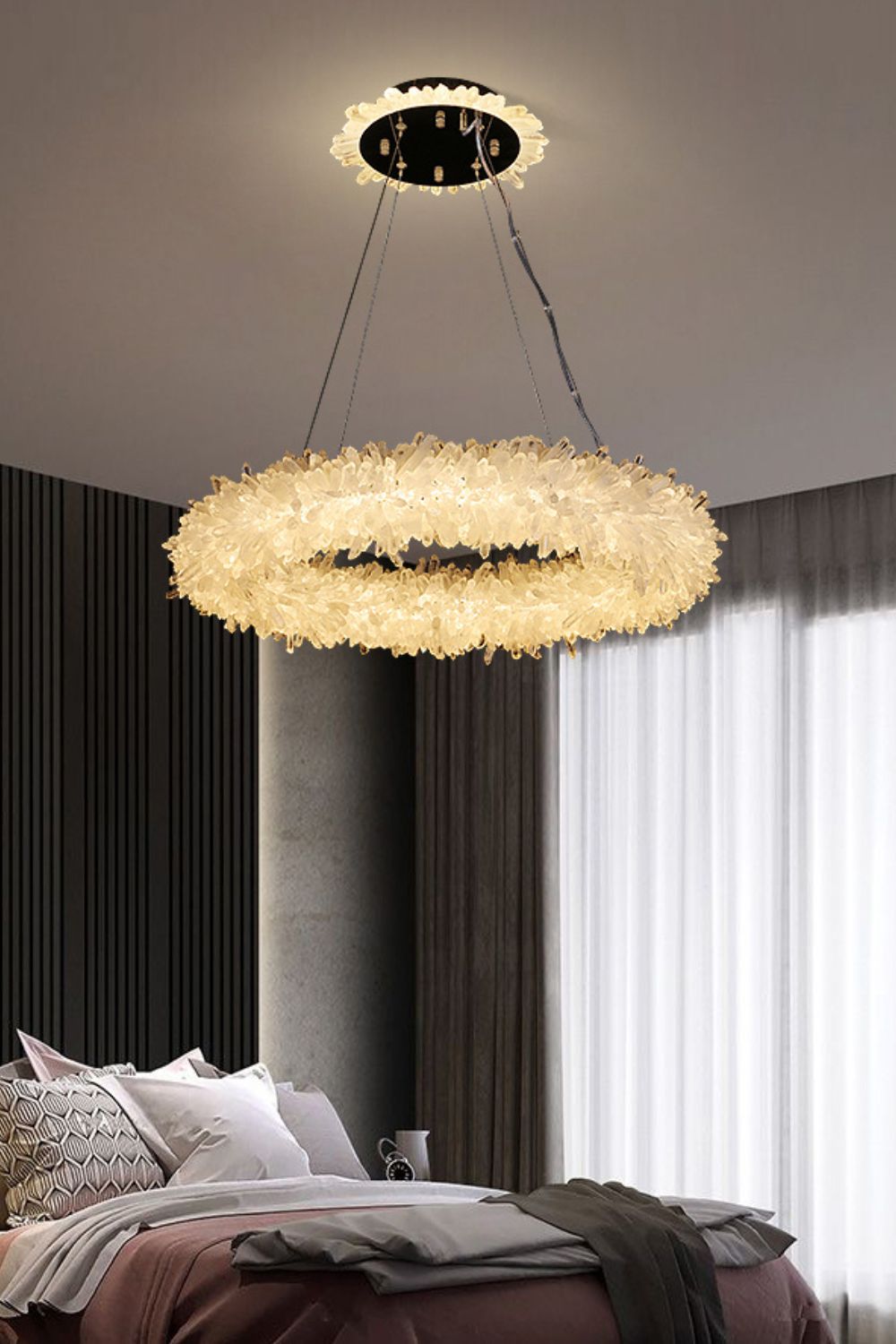 Quartz Crystal Chandelier