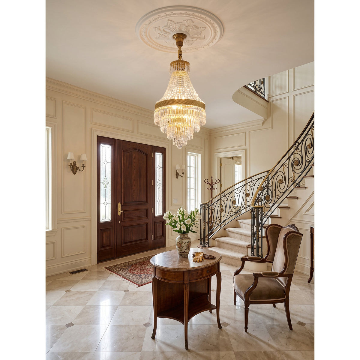Adele Crystal Waterfall Chandelier