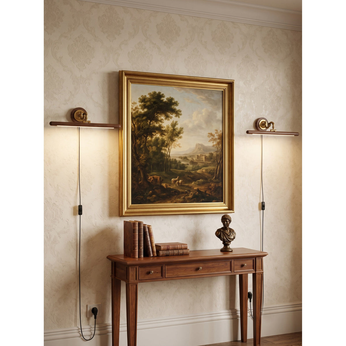 Adjustable Picture Plug-in Wall Sconce