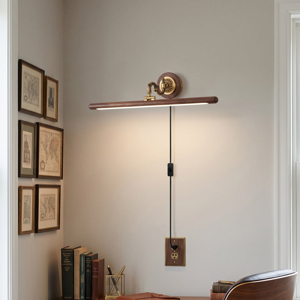 Adjustable Picture Plug-in Wall Sconce