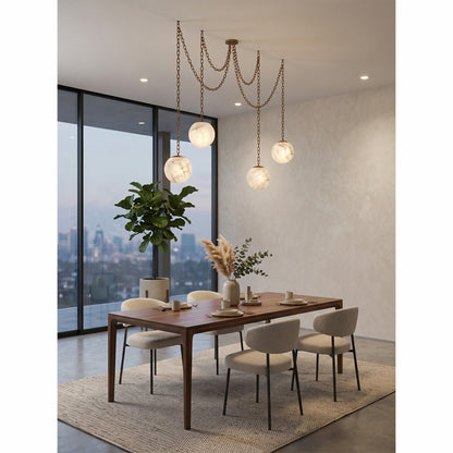 Alabaster Swag Pendant Lamp