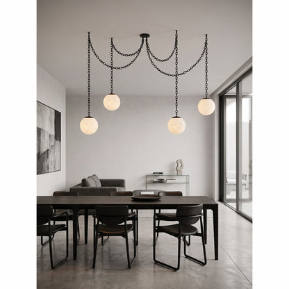 Alabaster Swag Pendant Lamp