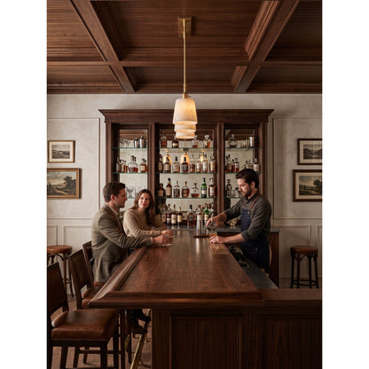 Ames Alabaster Linear Chandelier