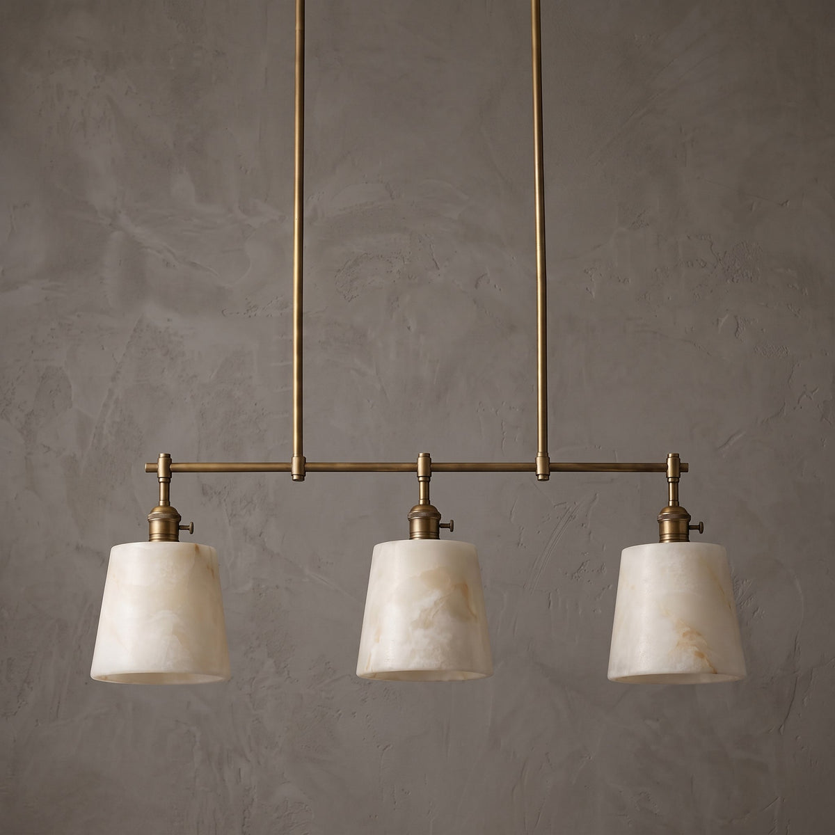 Ames Alabaster Linear Chandelier