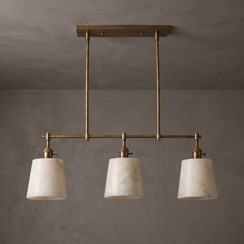Ames Alabaster Linear Chandelier