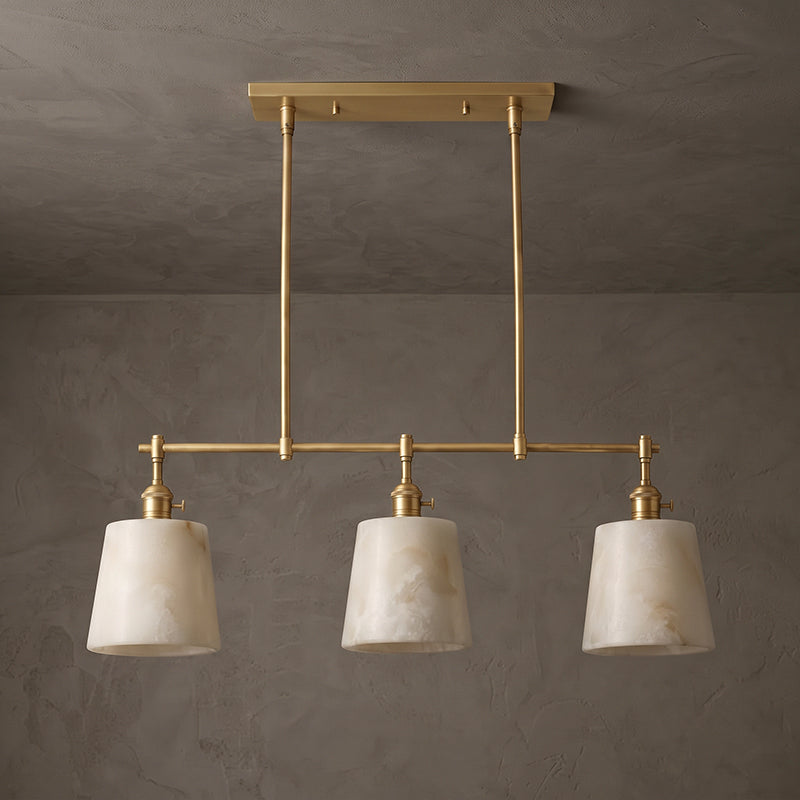 Ames Alabaster Linear Chandelier