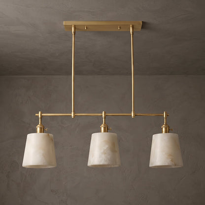 Ames Alabaster Linear Chandelier