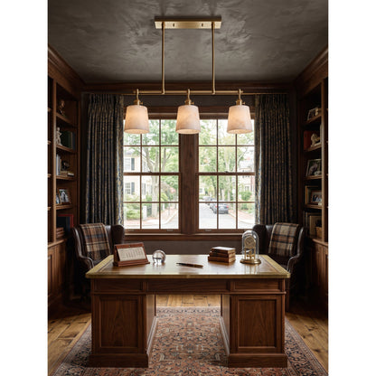 Ames Alabaster Linear Chandelier