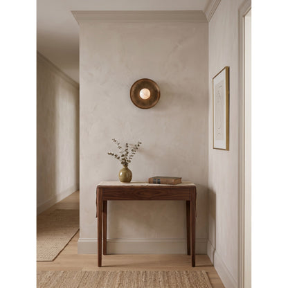 Aosta Disc Alabaster Wall Sconce